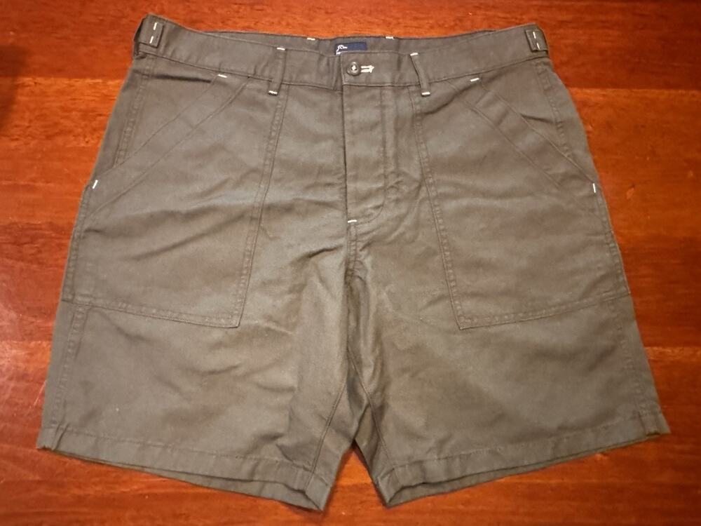34 J.Crew Camp Shorts AY197 8” Olive Green Cotton Linen Utility NWT